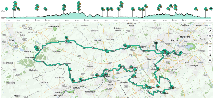 route 80km