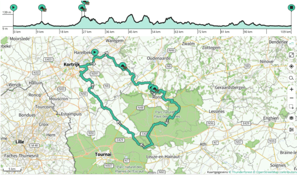 route 80km